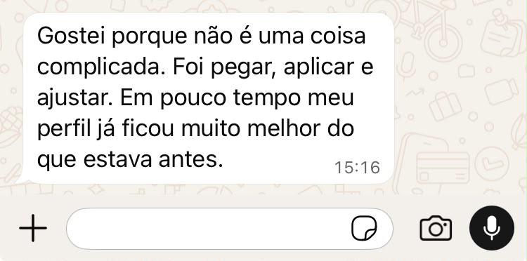Depoimento 8 de aluna do Atalho pro Cliente Pronto