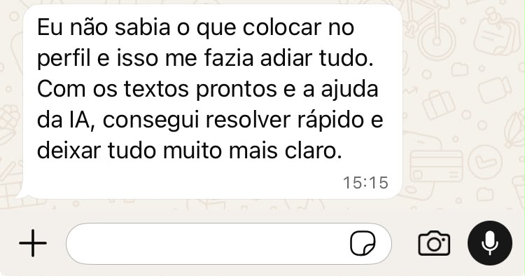 Depoimento 7 de aluna do Atalho pro Cliente Pronto
