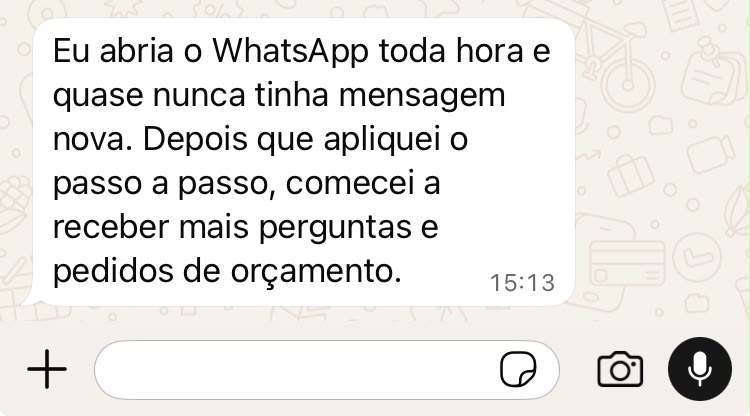 Depoimento 5 de aluna do Atalho pro Cliente Pronto